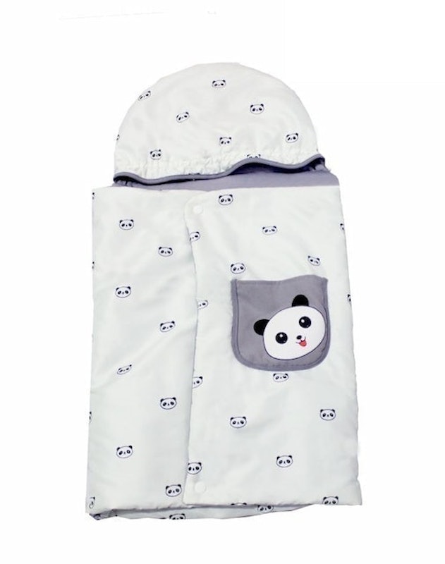 Omiland Baby Blanket Panda Series Abu Saku Print 1