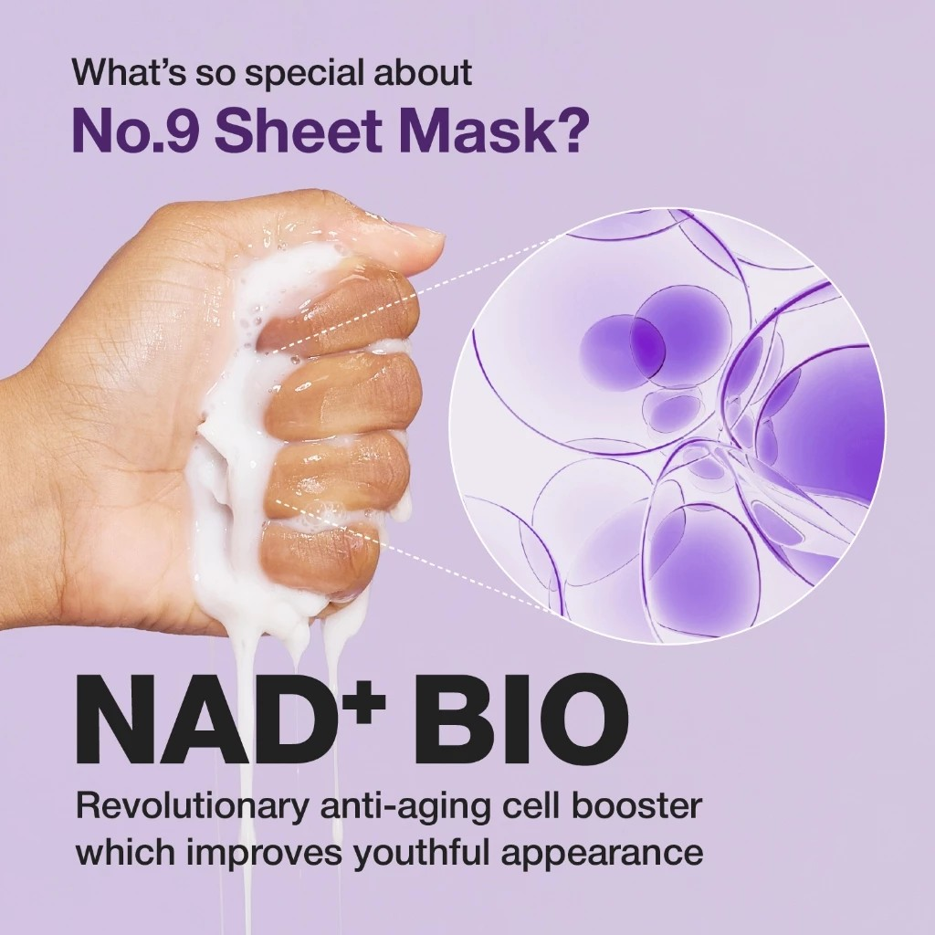 Numbuzin No. 9+ NAD+ BIO Lifting-sil Full Face Mask 4
