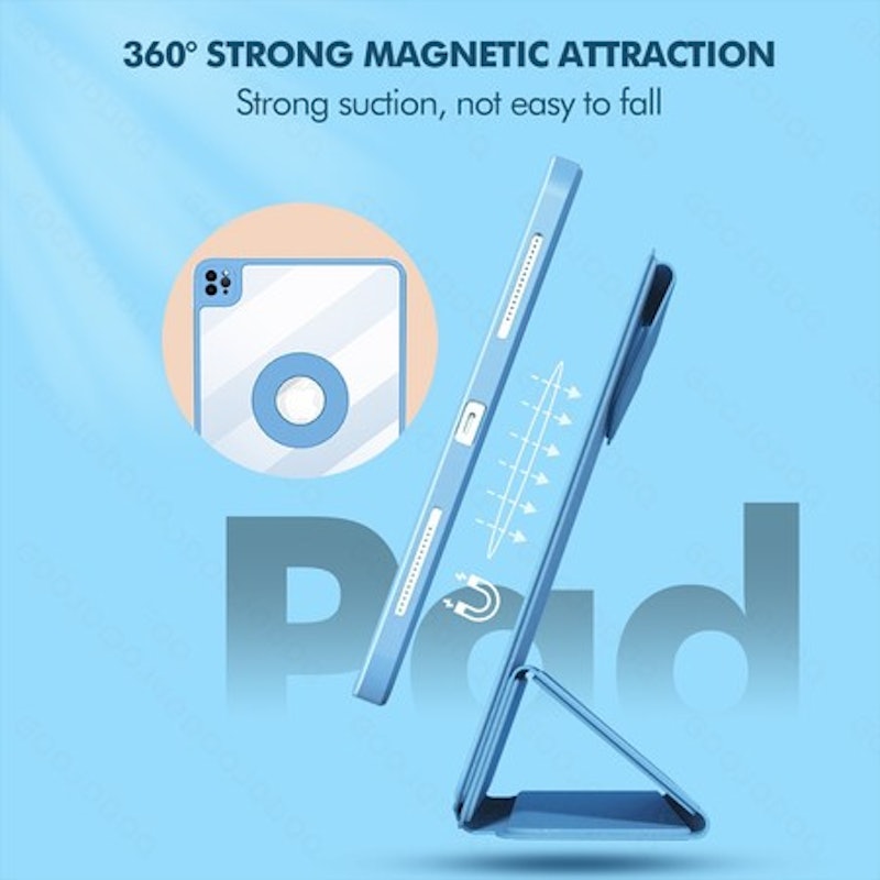 Goojodoq Upgraded Tablet Case 360 Degree Rotating for iPad Series 4