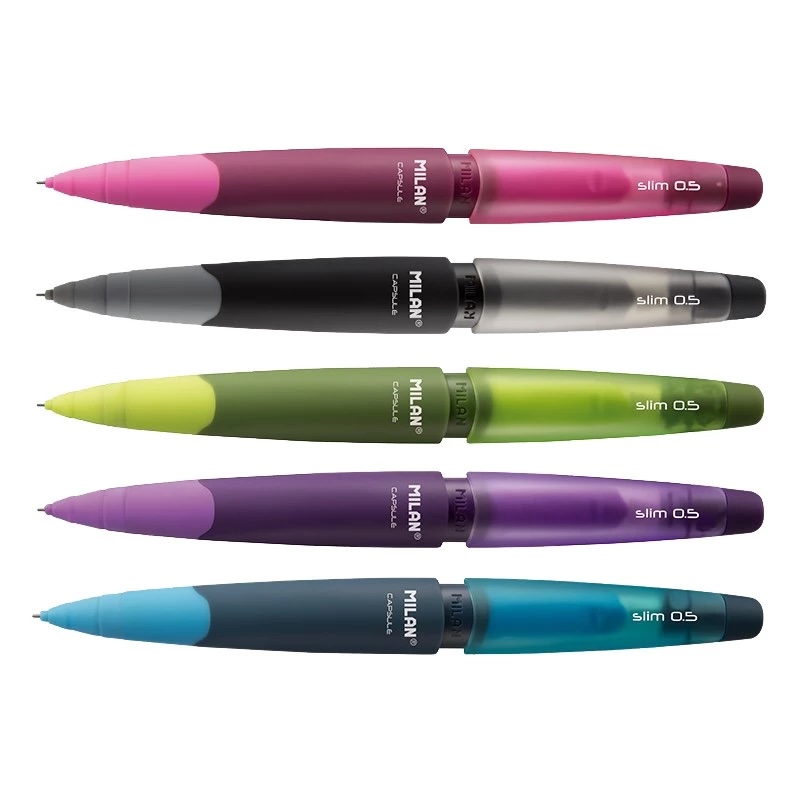 Milan® Mechanical Pencil with Eraser 0.5 mm Capsule Slim #1850249