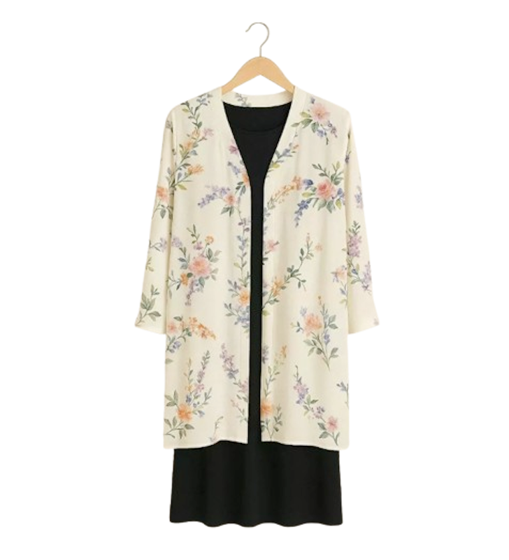 Dailyofprincess Viola Cardigan Wanita Panjang Rayon 1