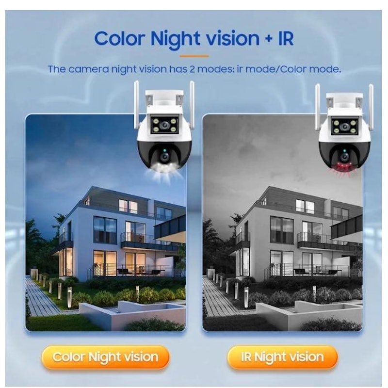 Eyesec CCTV Outdoor WiFi 8MP Dual Lens 3