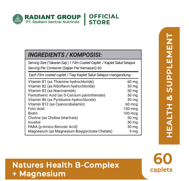 Nature's Health Nature's Health B-Complex + Magnesium