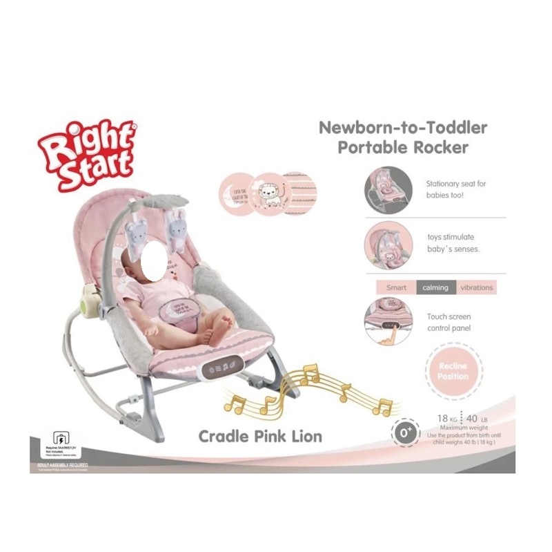 Right Start Newborn-to-Toddler Portable Rocker 3