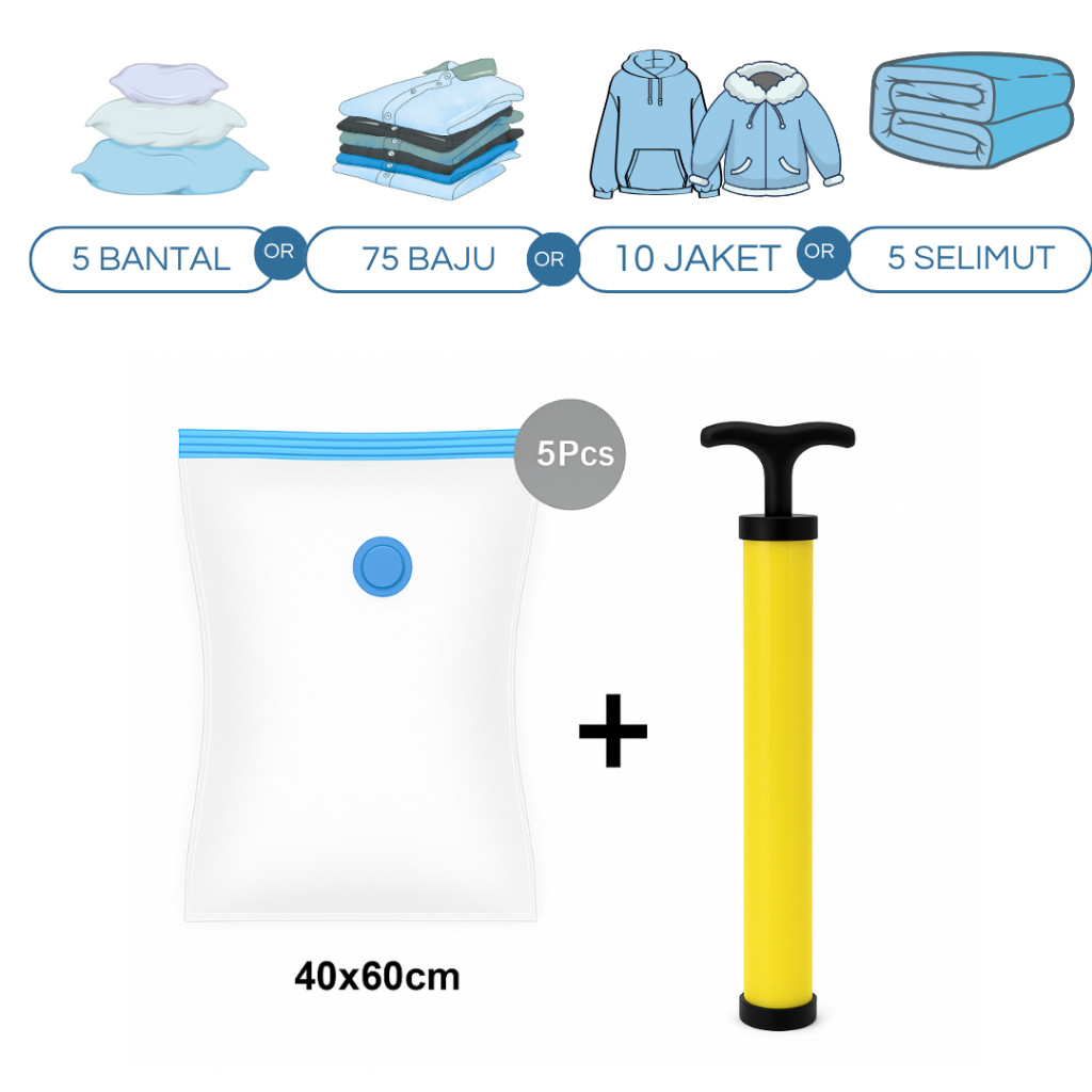  Vacum Traveling dan Pompa Manual Set