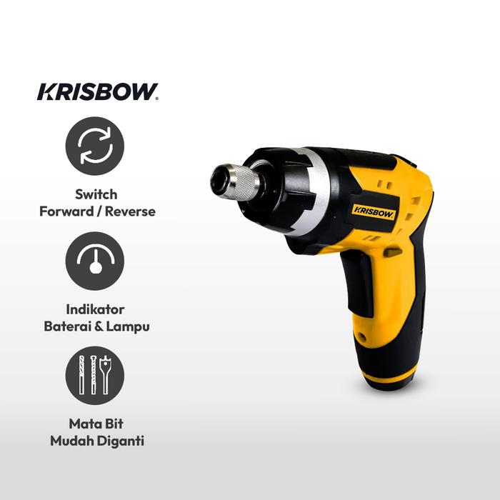 Krisbow® Obeng Nirkabel Bmc 3.6v Ircs362