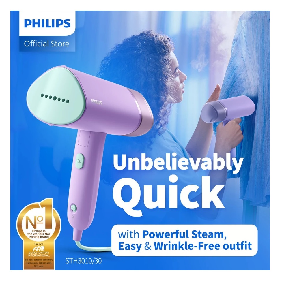 Philips Electronics Philips 3000 Series Steamer Genggam  STH3010/30