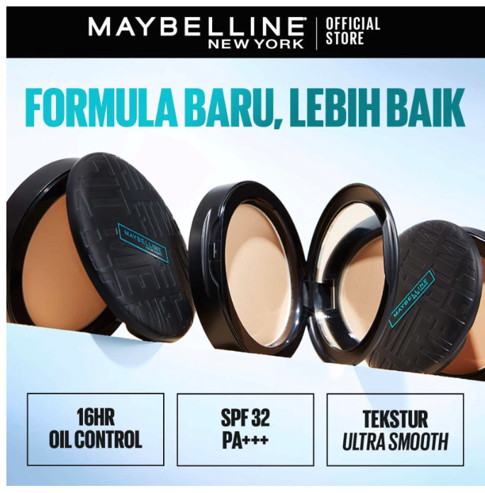 L'Oréal Maybelline New York Fit Me Matte + Poreless 16H Oil Control Compact Powder 128