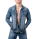 Vengoz Busana Indonesia. Vengoz Jacket Jeans Pria Slim Fit Premium Blue Washed 1