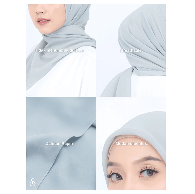 Ansania Hijab Sana Paris Japan Premium Polos 5