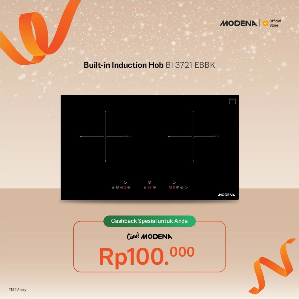 MODENA Indonesia MODENA Built in Induction Hob  BI 3721 EBBK