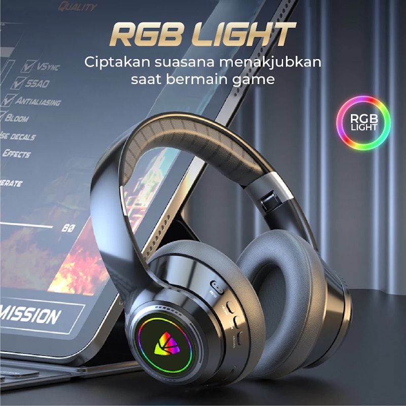KISONLI Wireless Headphone Gaming 5