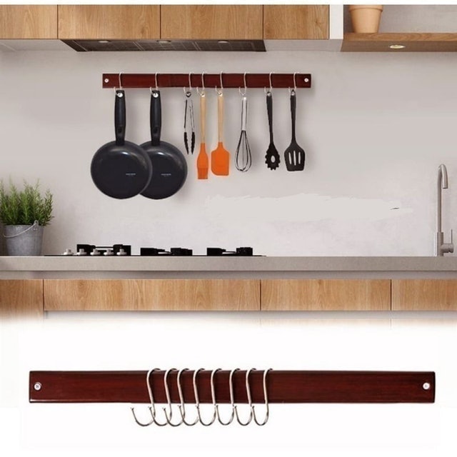  Gantungan Dapur Panci Kayu Solid