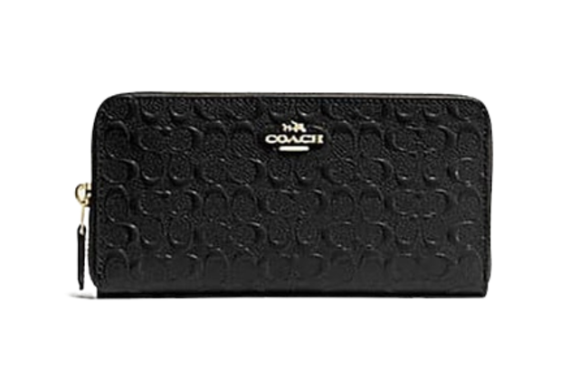 Accordion Zip Wallet In Signature Leather ｜ F54805