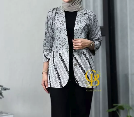 Gama Klasik Gama Batik Blazer Batik Motif Liris