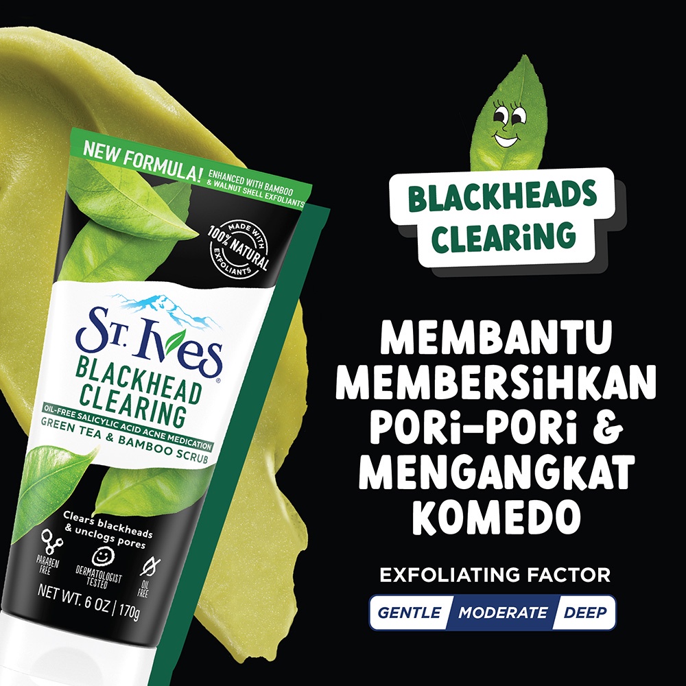 Unilever St. Ives Blackhead Clearing Green Tea Face Scrub 