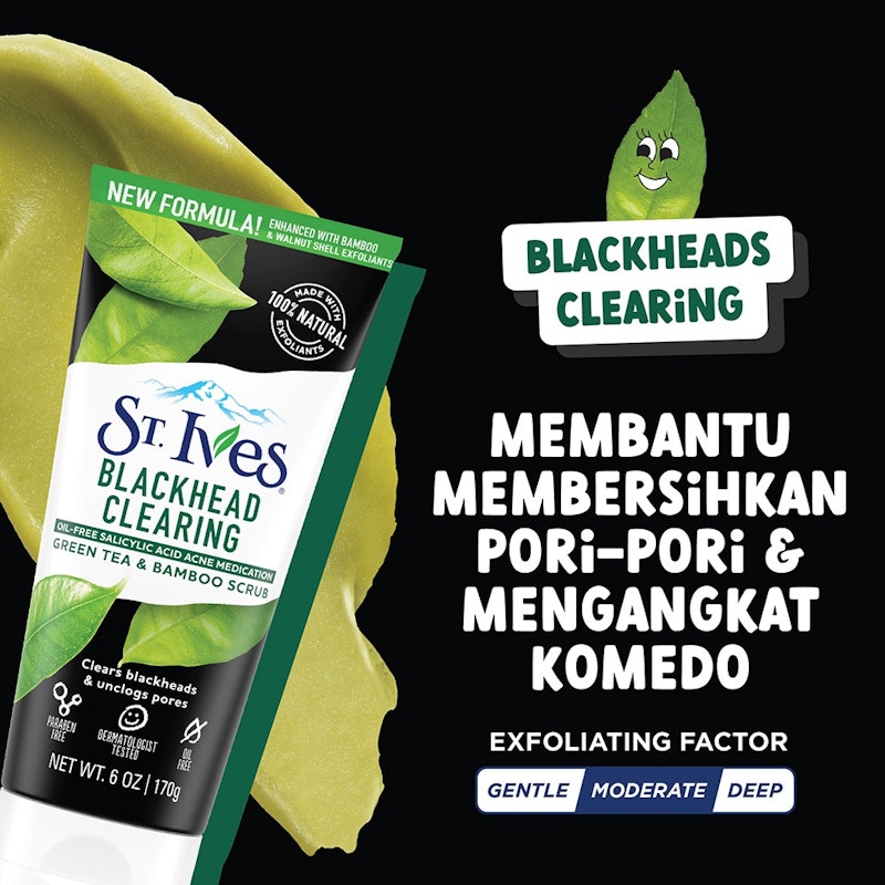 St. Ives Blackhead Clearing Green Tea Face Scrub 4