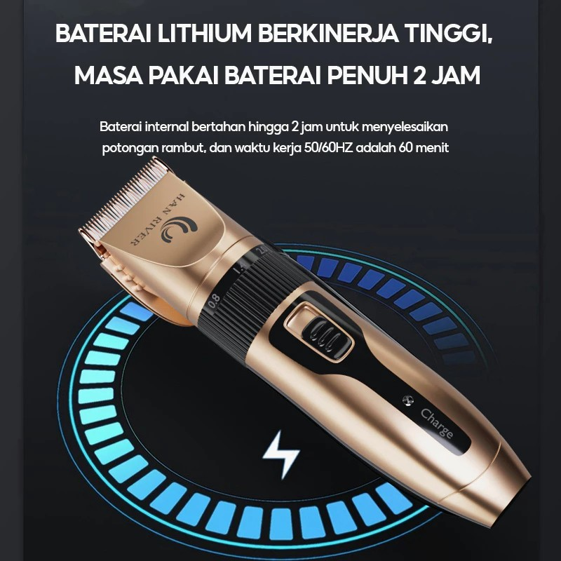  HAN RIVER Alat Cukur Rambut Elektrik HRLF01GD