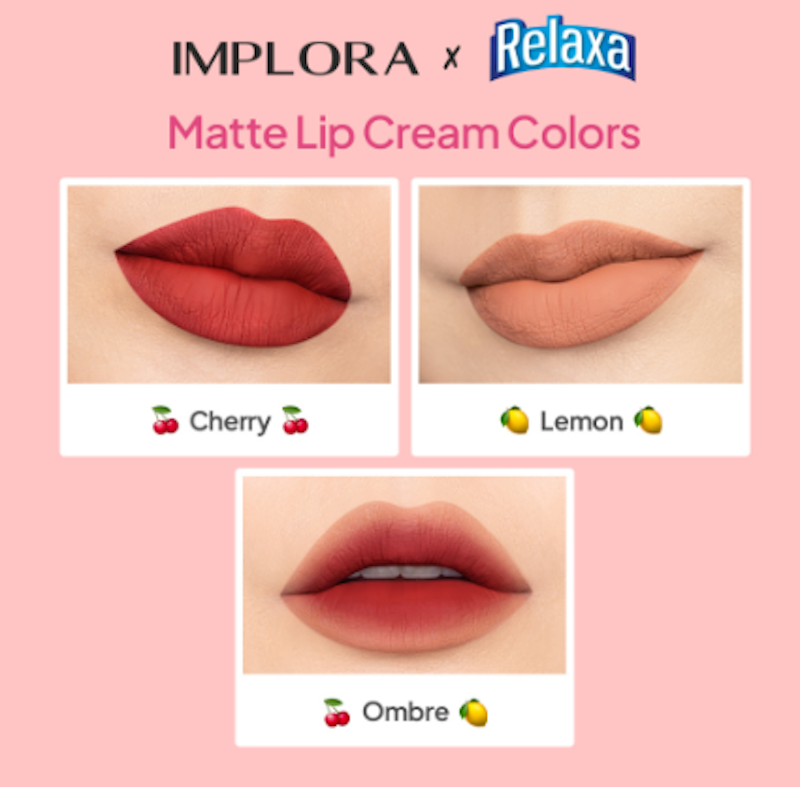 Implora X Relaxa Matte Lip Cream 4