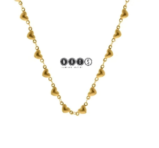 Nats Living Kalung Choker Love Vintage Emas