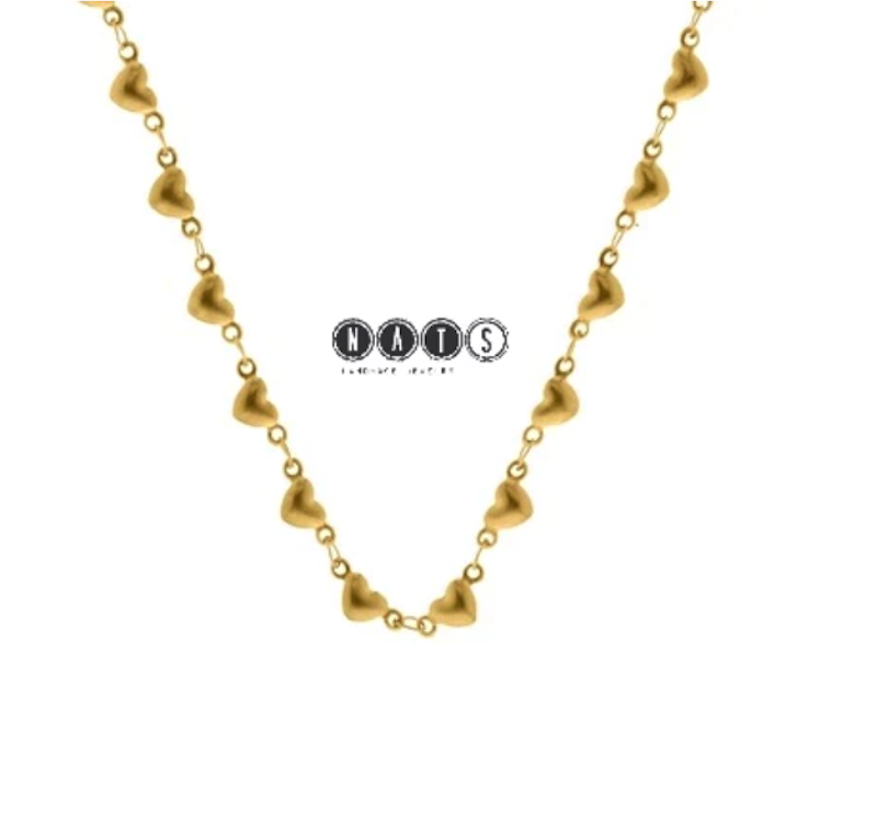 Kalung Choker Love Vintage Emas 3