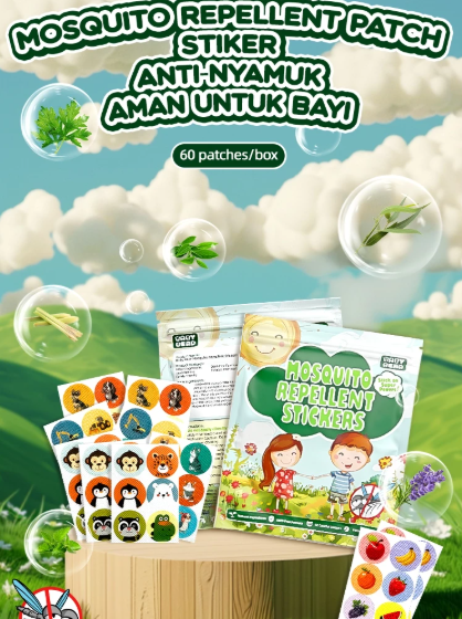  Baby Bear Mosquito Repellent Stickers