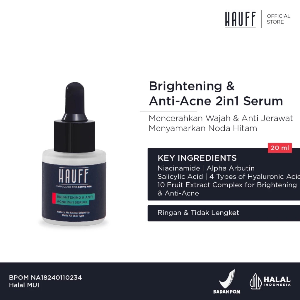 Neo Kosmetika Industri HAUFF Brightening & Anti-Acne 2in1 Serum