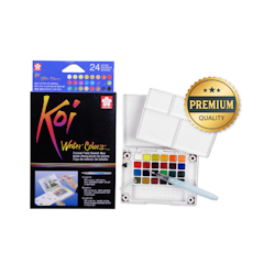 Sakura Koi Water Colors Pocket Field Sketch Box 24 Colors