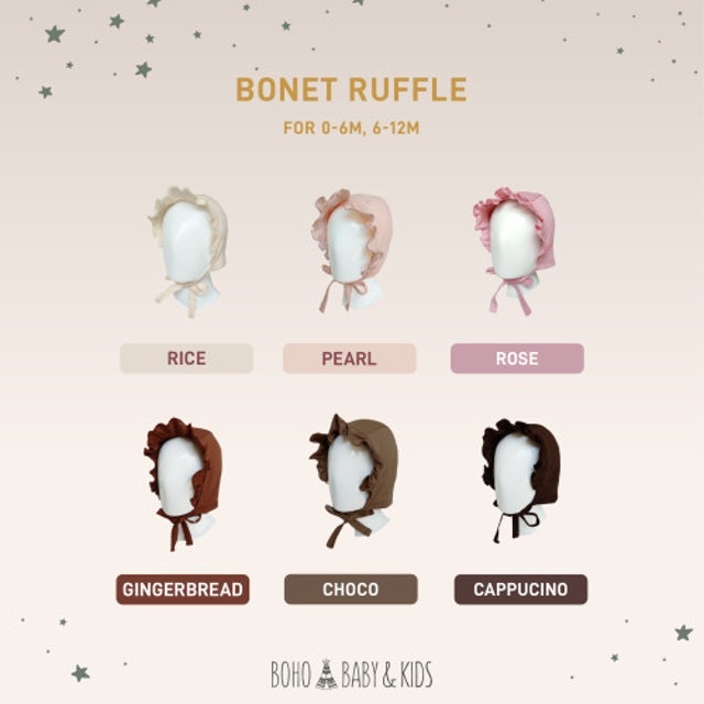 Bohobaby Bonnet Ruffle