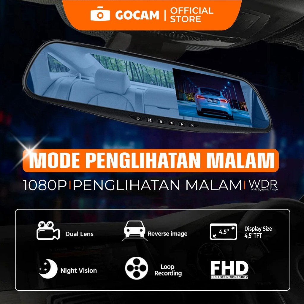 GOCAM 16 Dash Cam 4.3" 2