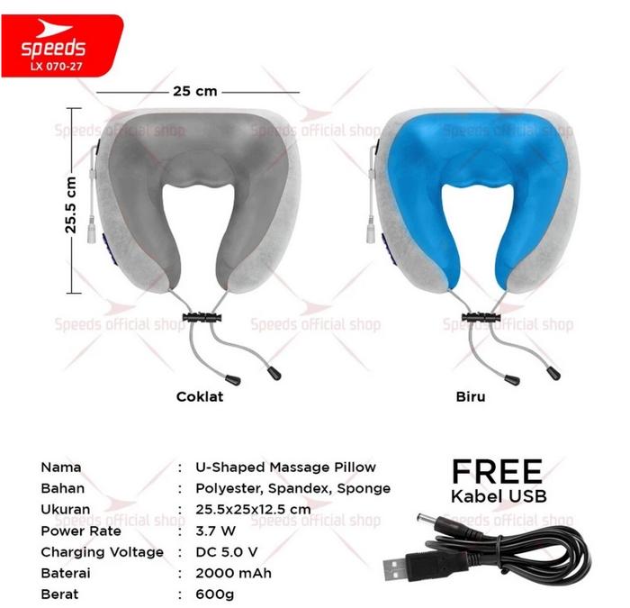 Speeds Indonesia SPEEDS U-Shaped Massage Pillow 070-27