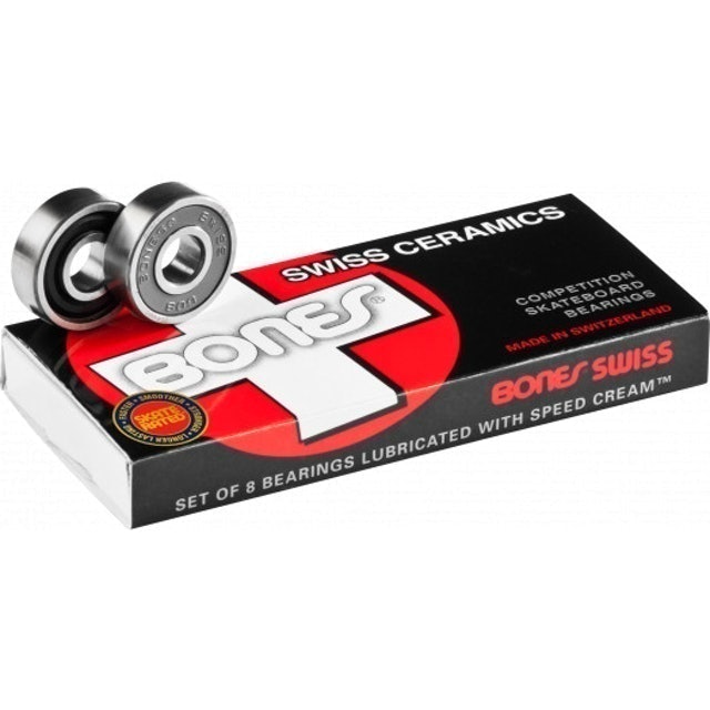Swiss Ceramics Skateboard Bearings 8 Packs ｜ BSCWBX88