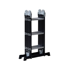 Krisbow Tangga Lipat Aluminium Steel 3M Hitam