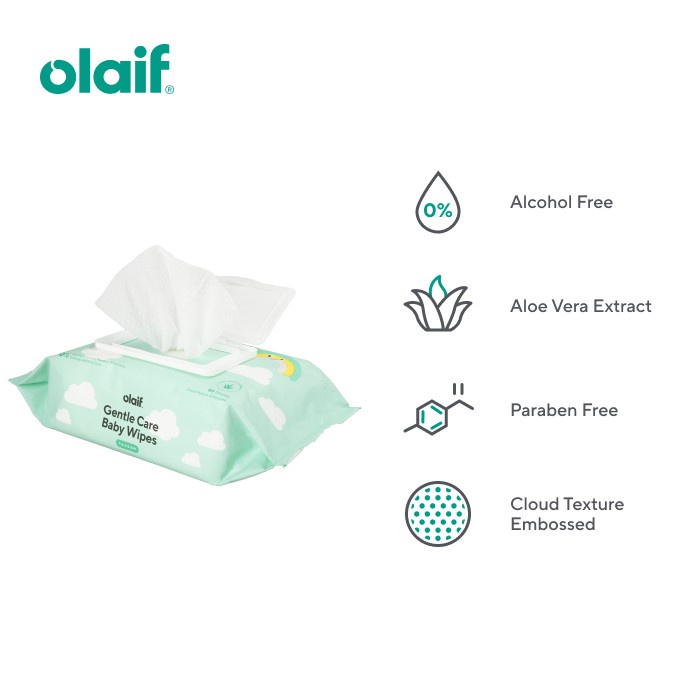 LAIF Untuk Indonesia Olaif Gentle Care Baby Wipes
