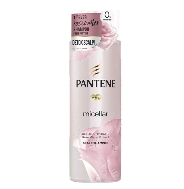 Procter & Gamble Pantene Micellar Cleanse & Hydrate Rose Water Extract Scalp Shampo
