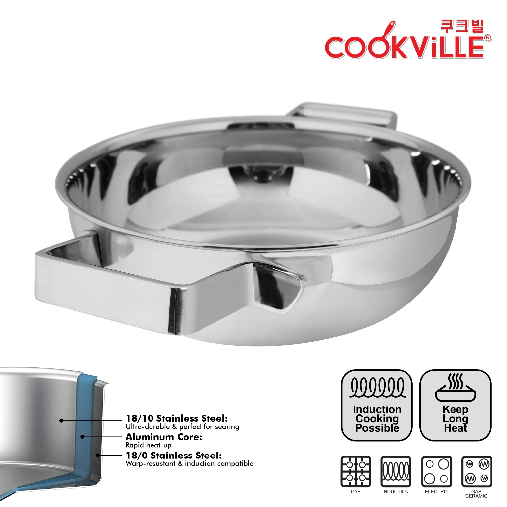  Cookville Korean Soup Pot Black Rose 3ply