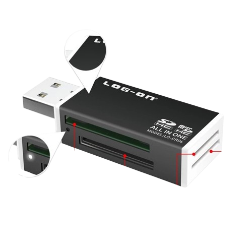 Log On Card Reader 4in1 High Speed ｜ LO-CR06