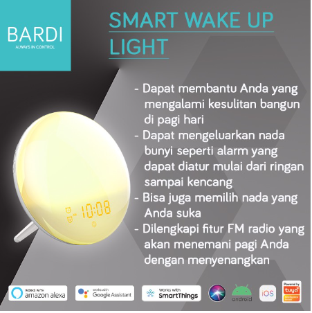 BARDI SOLUSI OTOMASI BARDI Smart Wake Up Light Clock