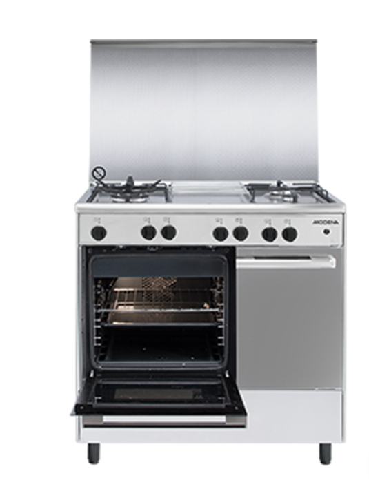 MODENA Indonesia MODENA Freestanding Cooker 90cm 4 Burner Italian Burner FC 9942 S