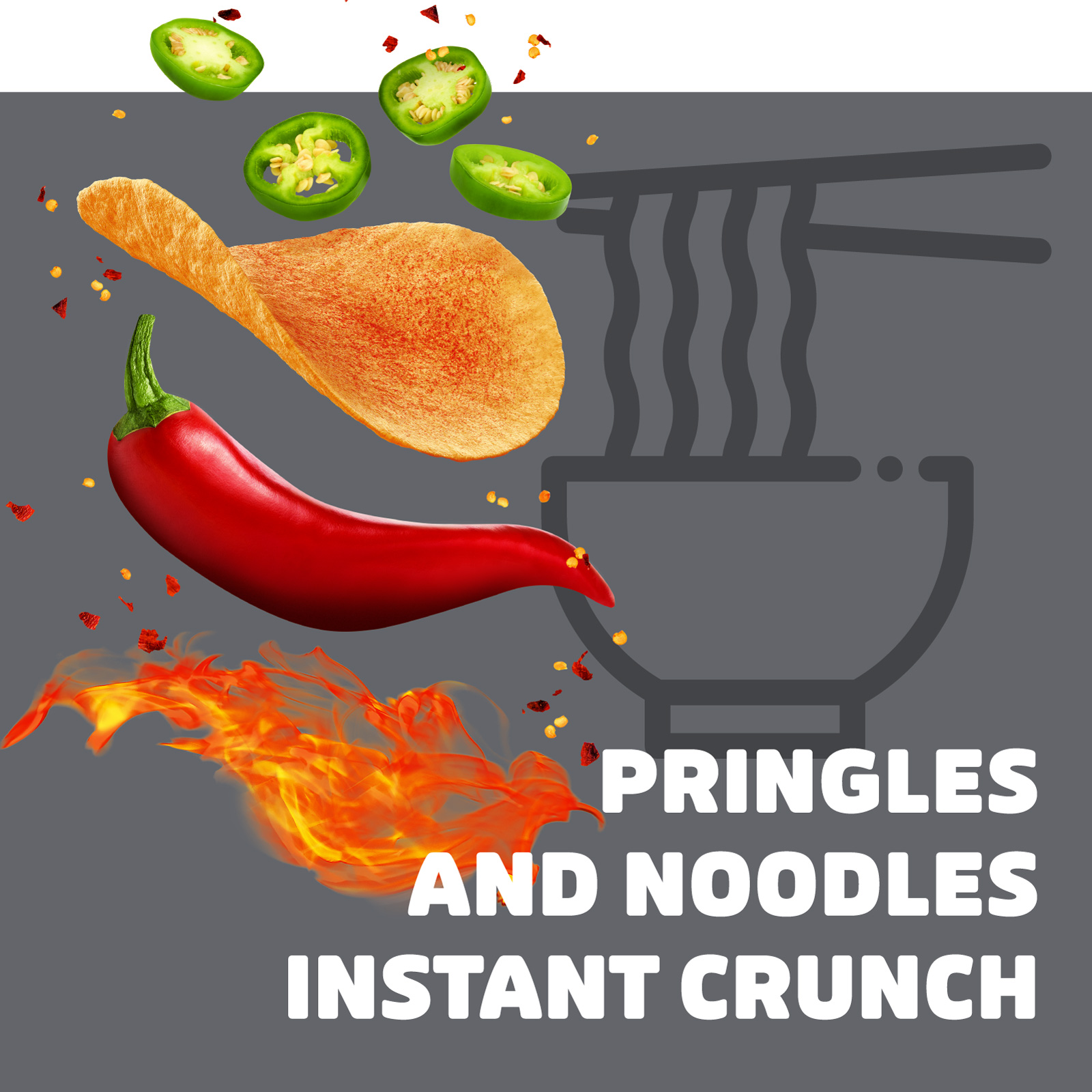 Kellogg’s Pringles Potato Crisps Hot & Spicy