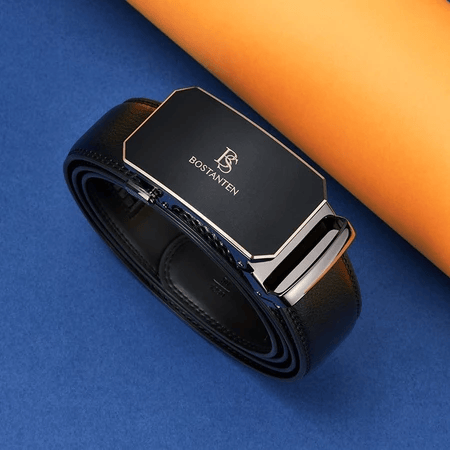 Global Leather Product Indonesia BOSTANTEN Ikat Pinggang Black Gold