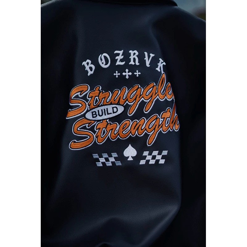 BOZRVK Varsity Leather Jacket 3