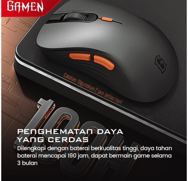 Gamen Indonesia GAMEN Mouse Wireless Gaming GM200W
