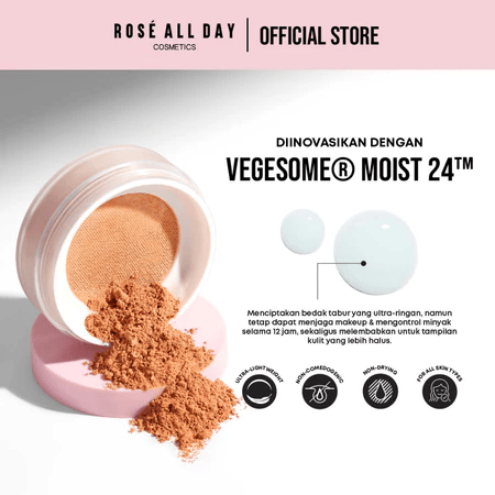 Rose Cosmetics International Rosé All Day The Realest Lightweight Loose Powder