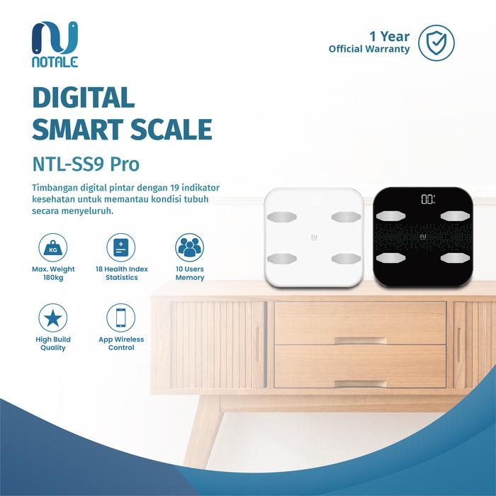 Inti Nya Teknologi Notale Digital Smart Scale  NTL-SS9 Pro 