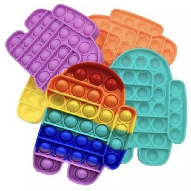  Pop It Fidger Toys Rainbow