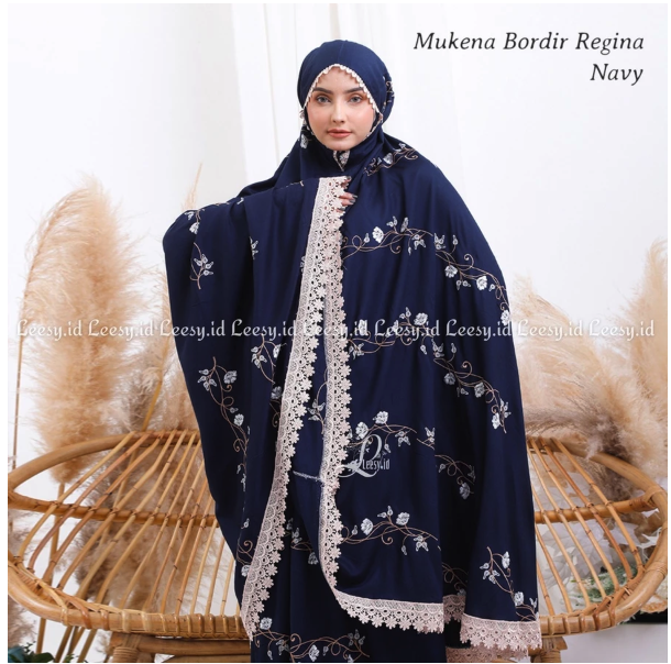  Jumuna Mukena Lace Dewasa Bordir Regina