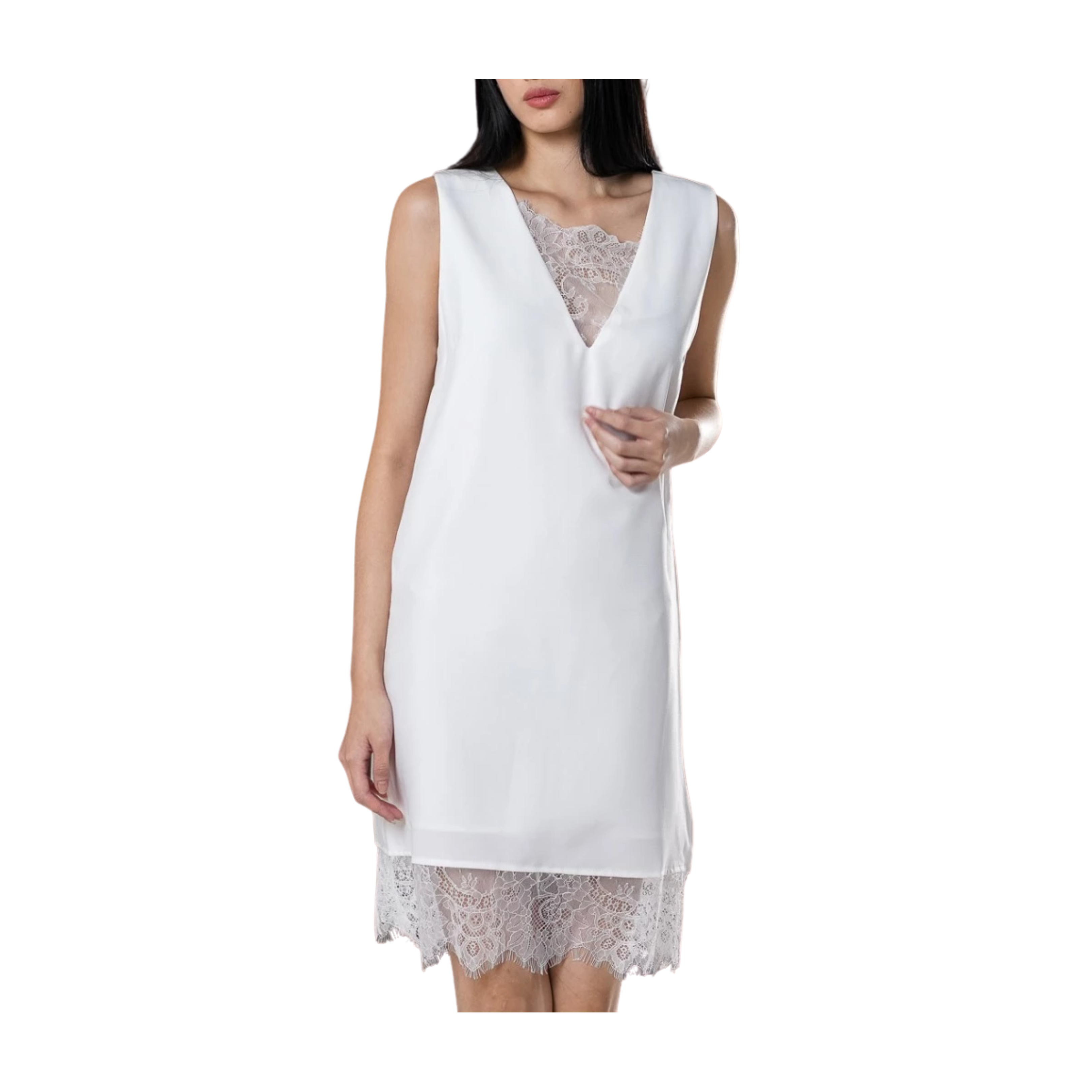 This Is April Sydney White Mini Dress 