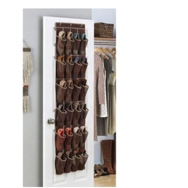  Rak Organizer Sepatu Gantung Dinding 24 Saku