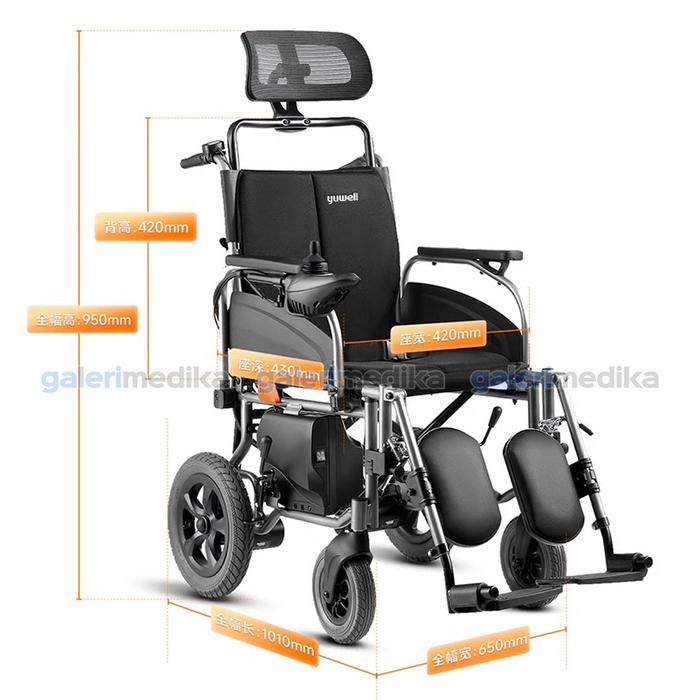 Jiangsu Yuyue Medical Equipment & Supply YUWELL Kursi Roda Listrik Lipat Elektrik 3in1 D130TL